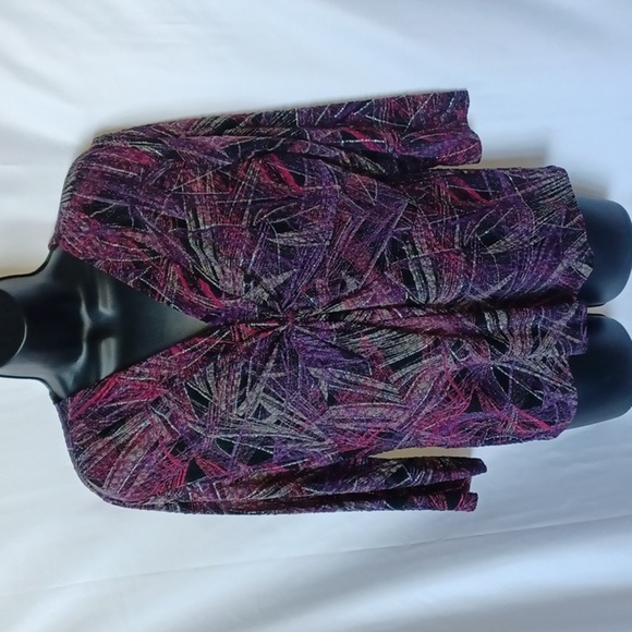 NWT Laura Ashley Trip Ready Size PM Wine To Riches Blouse - Picture 1 of 8